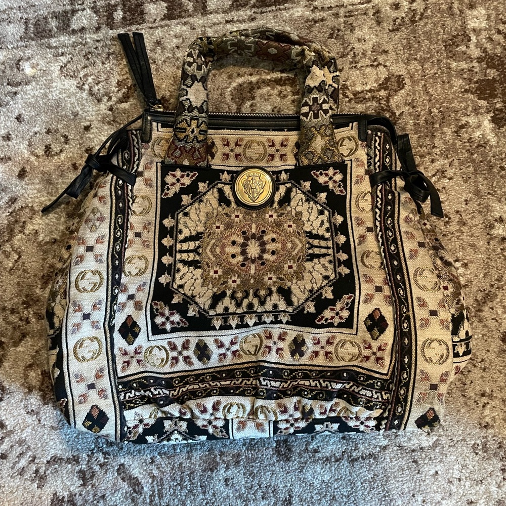 Gucci Vintage Tapestry Bag
